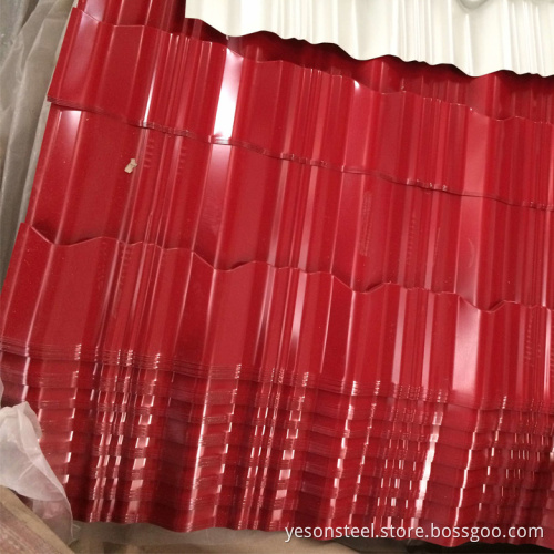 color coated galvanized steel roofing sheet
